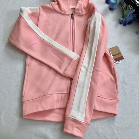 Reebok NWT Full Zip Performance Hoodie Girls M (8-10) - Picture 6 of 10